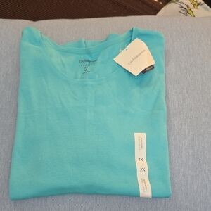 Calvin Klein Men's Aqua Short Sleeve Tee